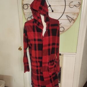 Plaid Hooded Women's Jacket
